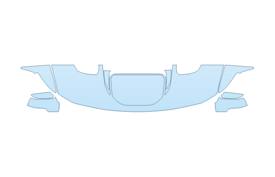 2027 RAM RAM 1500 RHO HOOD FENDERS MIRRORS 24 INCH (WRAPPED EDGES) W/LOWER AND UPPER DECAL