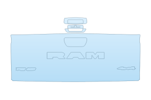 2027 RAM RAM 1500 RHO TAILGATE KIT W/BADGES