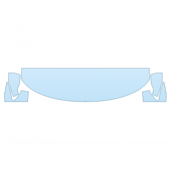 2026 FORD EXPLORER PLATINUM HOOD FENDERS MIRRORS 18 INCH STRAIGHT (WRAPPED EDGES)