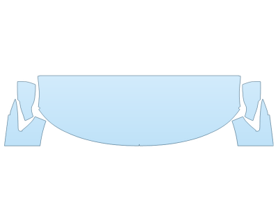 2026 FORD EXPLORER PLATINUM HOOD FENDERS MIRRORS 24 INCH STRAIGHT (WRAPPED EDGES)