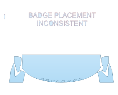 2026 FORD EXPLORER ST-LINE HOOD FENDERS MIRRORS 24 INCH STRAIGHT W/ BADGING