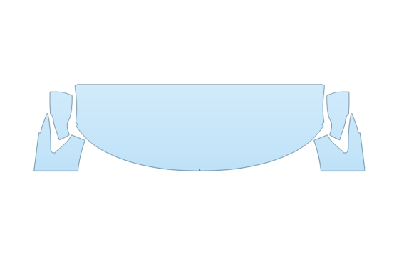 2027 FORD EXPLORER ST-LINE HOOD FENDERS MIRRORS 24 INCH STRAIGHT (WRAPPED EDGES) 2027 FORD EXPLORER ST-LINE HOOD FENDERS MIRRORS 24 INCH STRAIGHT (WRAPPED EDGES)