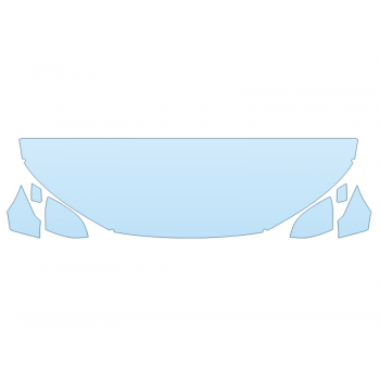 2021 AUDI Q5 S-LINE HOOD FENDERS MIRRORS 24 INCH STRAIGHT (WRAPPED EDGES)