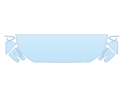 2026 HYUNDAI PALISADE CALLIGRAPHY NIGHT HOOD FENDERS MIRRORS 24 INCH STRAIGHT (WRAPPED EDGES)