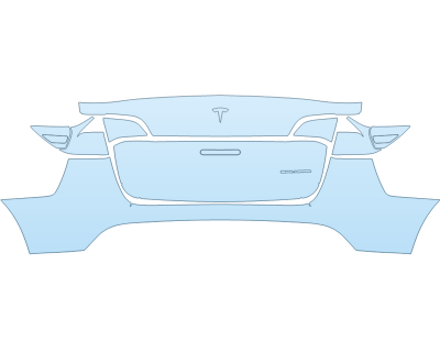 2025 TESLA MODEL Y BASE REAR BUMPER