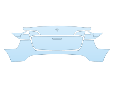 2025 TESLA MODEL Y BASE REAR BUMPER NO CUTOUTS