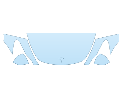 2025 TESLA MODEL Y BASE HOOD FENDERS MIRRORS 24 INCH STRAIGHT