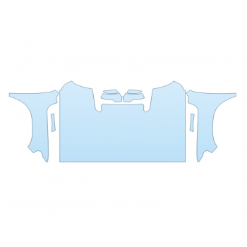 2025 RAM 1500 REBEL HOOD FENDERS MIRRORS FULL (WRAPPED EDGES) W/BULK HYBRID HOOD