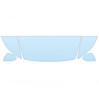 2026 TESLA MODEL Y LAUNCH EDITION HOOD FENDERS MIRRORS 24 INCH STRAIGHT (WRAPPED EDGES)