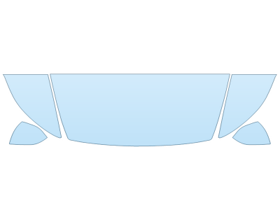 2026 TESLA MODEL Y PREMIUM HOOD FENDERS MIRRORS 24 INCH STRAIGHT (WRAPPED EDGES)