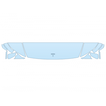 2026 TESLA MODEL Y PERFORMANCE AWD HOOD FENDERS MIRRORS 18 INCH STRAIGHT (WRAPPED EDGES)