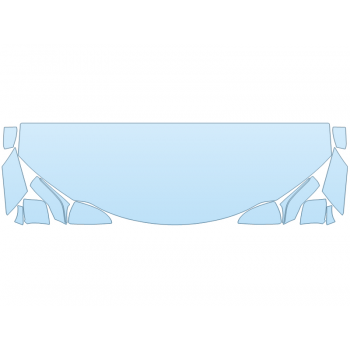 2025 LEXUS UX 300H BASE HOOD FENDERS MIRRORS 24 INCH STRAIGHT (WRAPPED EDGES)