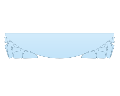 2025 LEXUS UX 300H PREMIUM HOOD FENDERS MIRRORS 18 INCH STRAIGHT (WRAPPED EDGES)