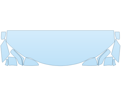 2025 LEXUS UX 300H PREMIUM HOOD FENDERS MIRRORS 24 INCH STRAIGHT (WRAPPED EDGES)