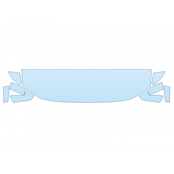 2026 GMC CANYON AT4 HOOD FENDERS MIRRORS 18 INCH STRAIGHT (WRAPPED EDGES) paint protection film kit