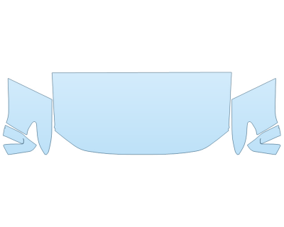 2023 GMC CANYON AT4 HOOD FENDERS MIRRORS 30 INCH STRAIGHT (WRAPPED EDGES) PPF kit 2023 GMC CANYON AT4 HOOD FENDERS MIRRORS 30 INCH STRAIGHT (WRAPPED EDGES) paint protection film kit