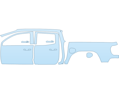 2023 GMC CANYON AT4 FULL DRIVER SIDE NO BADGES PPF kit 2023 GMC CANYON AT4 FULL DRIVER SIDE NO BADGES paint protection film kit