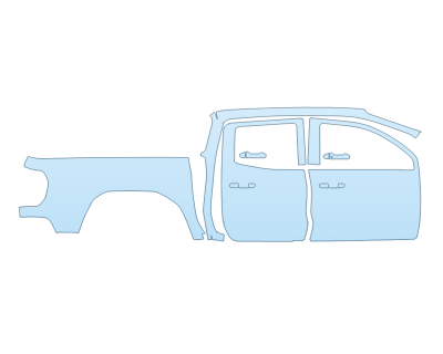 2023 GMC CANYON AT4 FULL PASSENGER SIDE NO BADGES PPF kit 2023 GMC CANYON AT4 FULL PASSENGER SIDE NO BADGES paint protection film kit