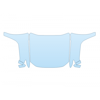 2023 GMC CANYON AT4 HOOD FENDERS MIRRORS FULL (WRAPPED EDGES) paint protection film kit