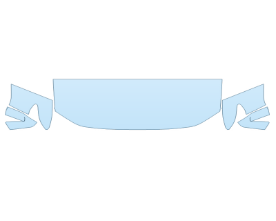 2025 GMC CANYON AT4X HOOD FENDERS MIRRORS 24 INCH STRAIGHT (WRAPPED EDGES) PPF kit 2025 GMC CANYON AT4X HOOD FENDERS MIRRORS 24 INCH STRAIGHT (WRAPPED EDGES) paint protection film kit