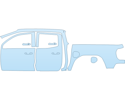 2025 GMC CANYON AT4X FULL DRIVER SIDE NO BADGES PPF kit 2025 GMC CANYON AT4X FULL DRIVER SIDE NO BADGES paint protection film kit