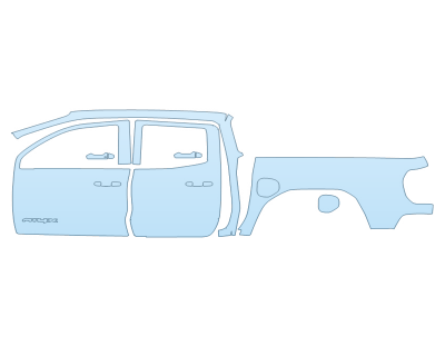 2025 GMC CANYON AT4X FULL DRIVER SIDE W/BADGES PPF kit 2025 GMC CANYON AT4X FULL DRIVER SIDE W/BADGES paint protection film kit