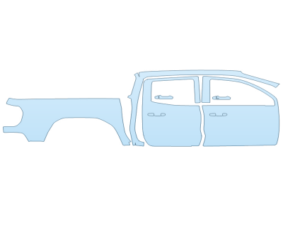 2025 GMC CANYON AT4X FULL PASSENGER SIDE NO BADGES PPF kit 2025 GMC CANYON AT4X FULL PASSENGER SIDE NO BADGES paint protection film kit