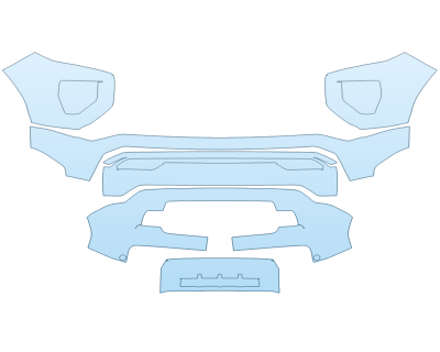 2025 GMC CANYON DENALI BUMPER paint protection film kit