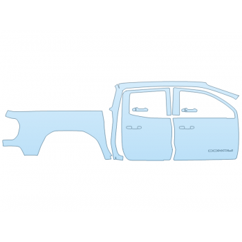 2023 GMC CANYON DENALI FULL PASSENGER SIDE W/BADGES paint protection film kit