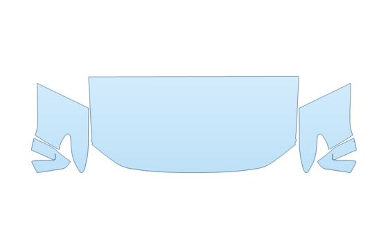 2027 GMC CANYON ELEVATION HOOD FENDERS MIRRORS 30 INCH STRAIGHT (WRAPPED EDGES) PPF kit 2027 GMC CANYON ELEVATION HOOD FENDERS MIRRORS 30 INCH STRAIGHT (WRAPPED EDGES) paint protection film kit