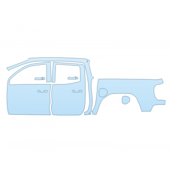 2025 GMC CANYON ELEVATION FULL DRIVER SIDE NO BADGES PPF kit 2025 GMC CANYON ELEVATION FULL DRIVER SIDE NO BADGES paint protection film kit