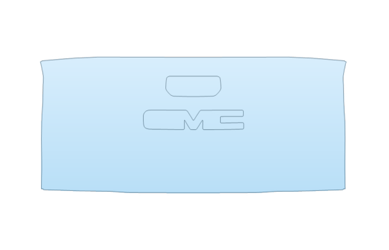 2027 GMC CANYON ELEVATION FULL TAILGATE KIT NO BADGES paint protection film kit