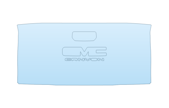 2027 GMC CANYON ELEVATION FULL TAILGATE KIT W/BADGES paint protection film kit