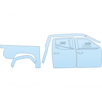 2024 toyota TUNDRA PLATINUM PASSENGER SIDE paint protection film kit