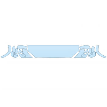 2025 toyota TUNDRA SR HOOD FENDERS MIRRORS 24 INCH STRAIGHT (WRAPPED EDGES) paint protection film kit