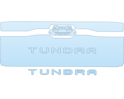 2022 toyota TUNDRA SR TAILGATE KIT W/TUNDRA EMBLEM paint protection film kit