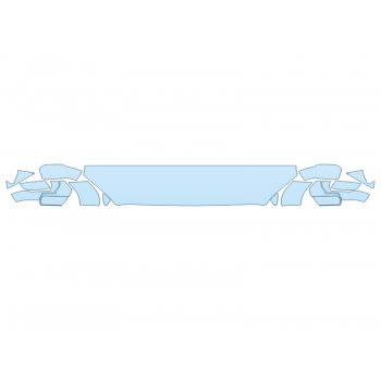 2026 toyota TUNDRA SR5 HOOD FENDERS MIRRORS 18 INCH STRAIGHT (WRAPPED EDGES) paint protection film kit