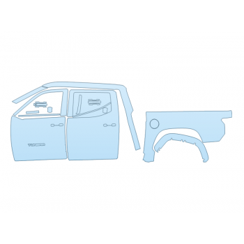 2022 toyota TUNDRA SR5 DRIVER SIDE PPF kit 2022 toyota TUNDRA SR5 DRIVER SIDE paint protection film kit