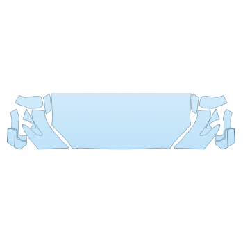 2025 toyota TUNDRA TRD PRO HOOD FENDERS MIRRORS 30 INCH STRAIGHT (WRAPPED EDGES) paint protection film kit