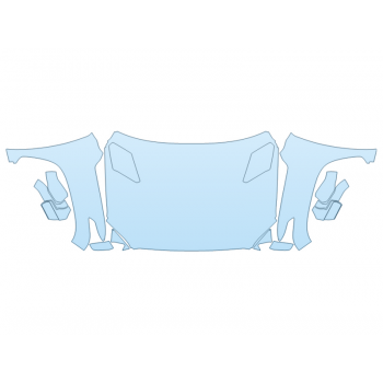 2024 toyota TUNDRA TRD PRO HOOD FENDERS MIRRORS FULL (WRAPPED EDGES) paint protection film kit