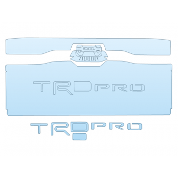 2025 toyota TUNDRA TRD PRO TAILGATE KIT WITH TRD BADGE paint protection film kit