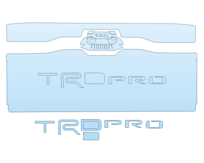 2022 toyota TUNDRA TRD PRO TAILGATE KIT WITH TRD BADGE PPF kit 2022 toyota TUNDRA TRD PRO TAILGATE KIT WITH TRD BADGE paint protection film kit