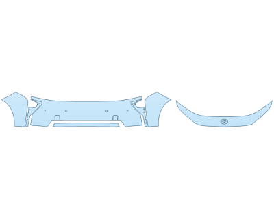 2026 TOYOTA BZ LIMITED BUMPER W SENSORS paint protection film kit