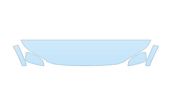 2027 TOYOTA BZ LIMITED HOOD FENDERS MIRRORS 18 INCH STRAIGHT paint protection film kit