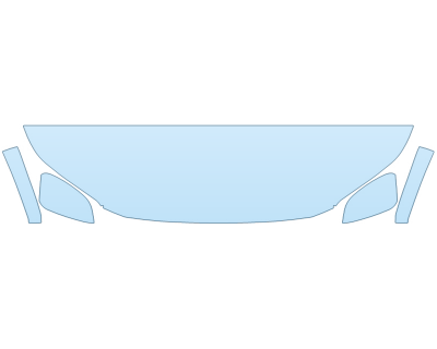 2026 TOYOTA BZ LIMITED HOOD FENDERS MIRRORS 18 INCH STRAIGHT (WRAPPED EDGES) paint protection film kit