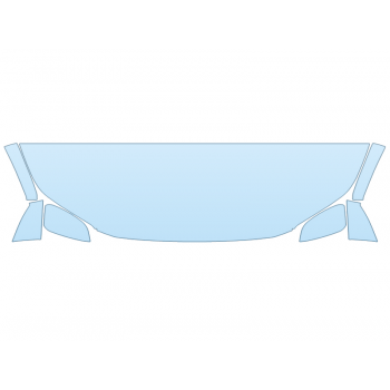 2026 TOYOTA BZ LIMITED HOOD FENDERS MIRRORS 24 INCH STRAIGHT (WRAPPED EDGES) paint protection film kit