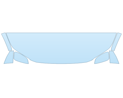 2026 TOYOTA BZ LIMITED HOOD FENDERS MIRRORS 24 INCH STRAIGHT (WRAPPED EDGES) paint protection film kit