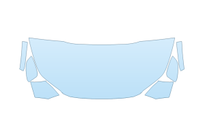 2027 TOYOTA BZ LIMITED HOOD FENDERS MIRRORS 30 INCH (WRAPPED EDGES)