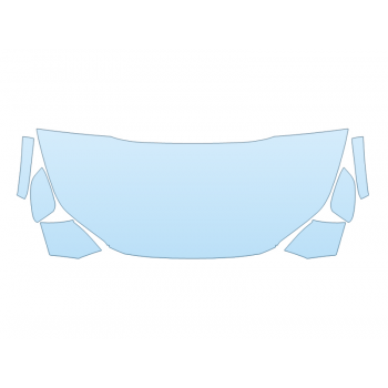 2026 TOYOTA BZ LIMITED HOOD FENDERS MIRRORS 30 INCH (WRAPPED EDGES) paint protection film kit