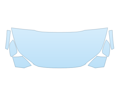 2026 TOYOTA BZ LIMITED HOOD FENDERS MIRRORS 30 INCH (WRAPPED EDGES) paint protection film kit